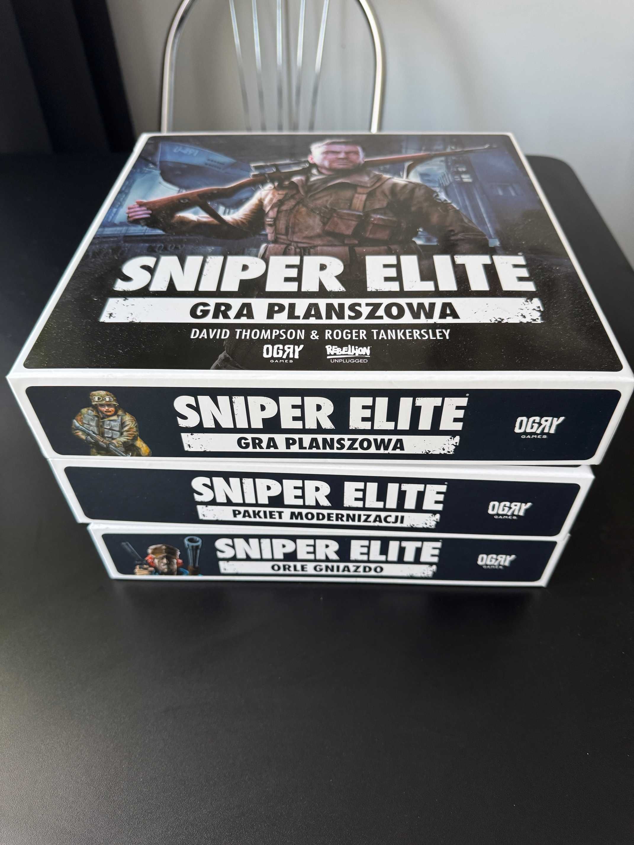 Gra planszowa SNIPER ELITE + dodatki + insert