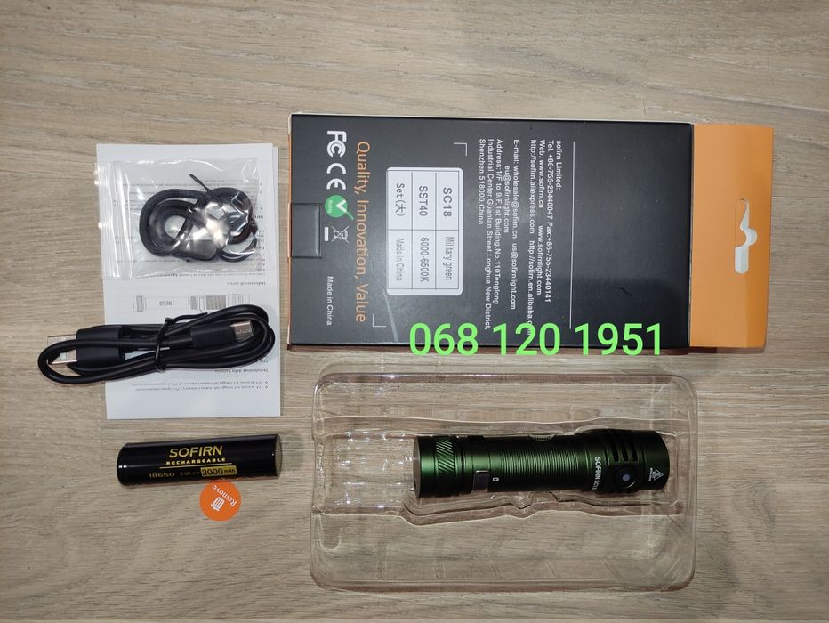 WURKKOS  wk03  BLACK  GOLDEN   Sofirn sc18 Military GREEN