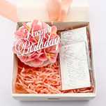 Topper napis na tort urodzinowy srebrny Happy Birthday