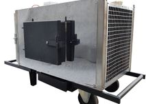 Nagrzewnica mobilna na paliwa stałe NPS 55M - piec koza drewno 55kW
