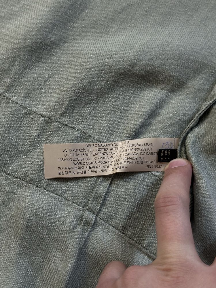 Massimo Dutti Pure Linen Blazer Original чоловічий піджак льон