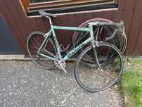 Bianchi rower szosowy - kolarzowka do restauracji.