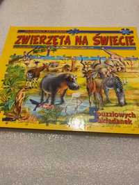 Książeczka Zwierzęta na świecie - 5 układanek