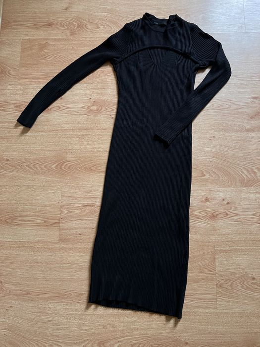 Жіноча трикотажна сукня рубчик S