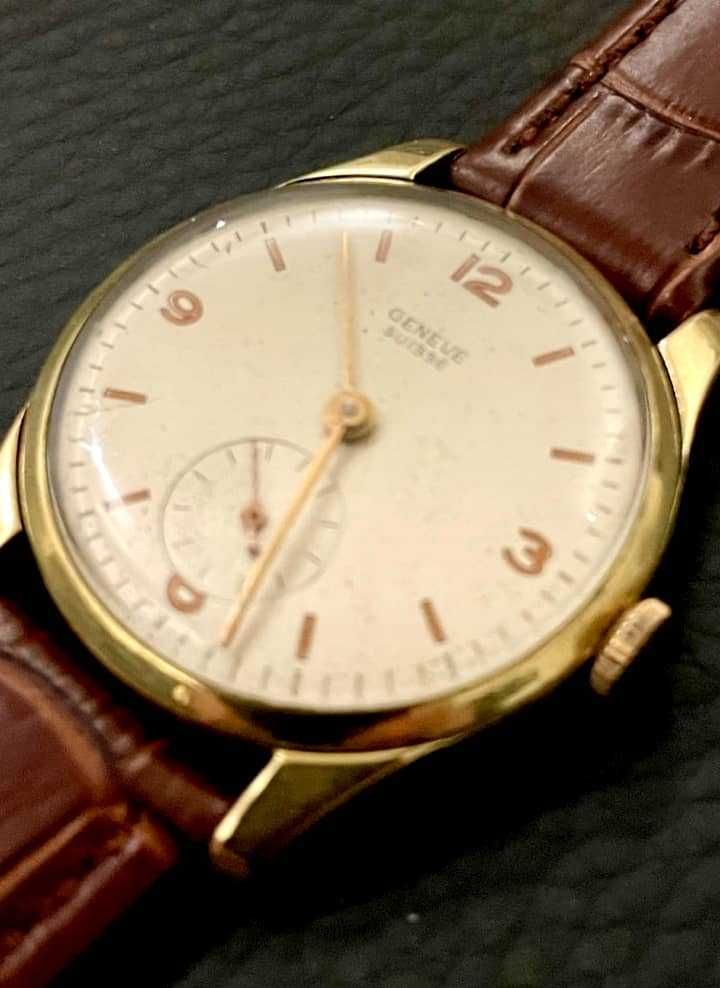 Relógio Vintage GENEVE suisse corda manual