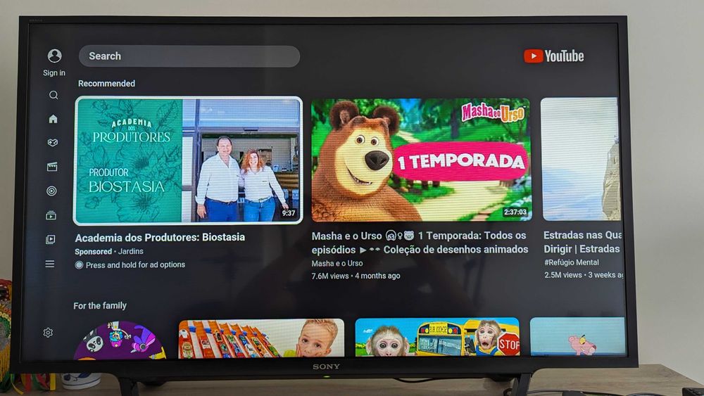 Televisão LED Sony 40 polegadas KDL-40WD650 + Chromecast