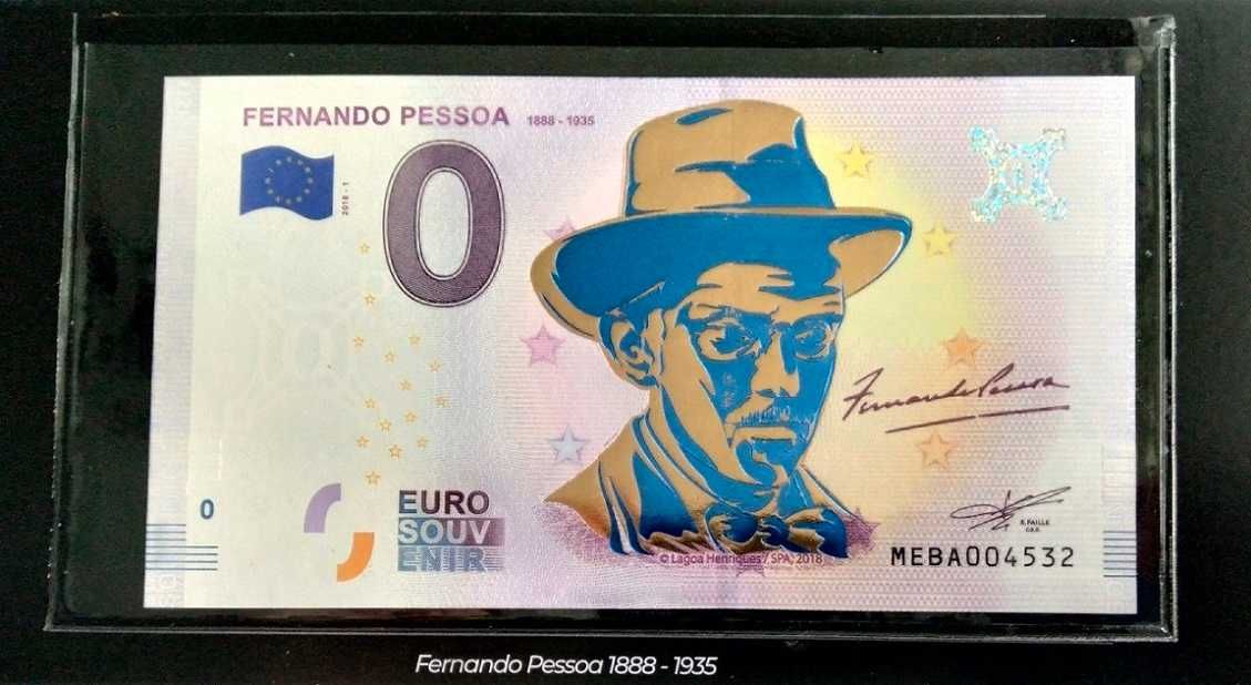 0 euro - Fernando Pessoa w folderze - gold - HIT!!!