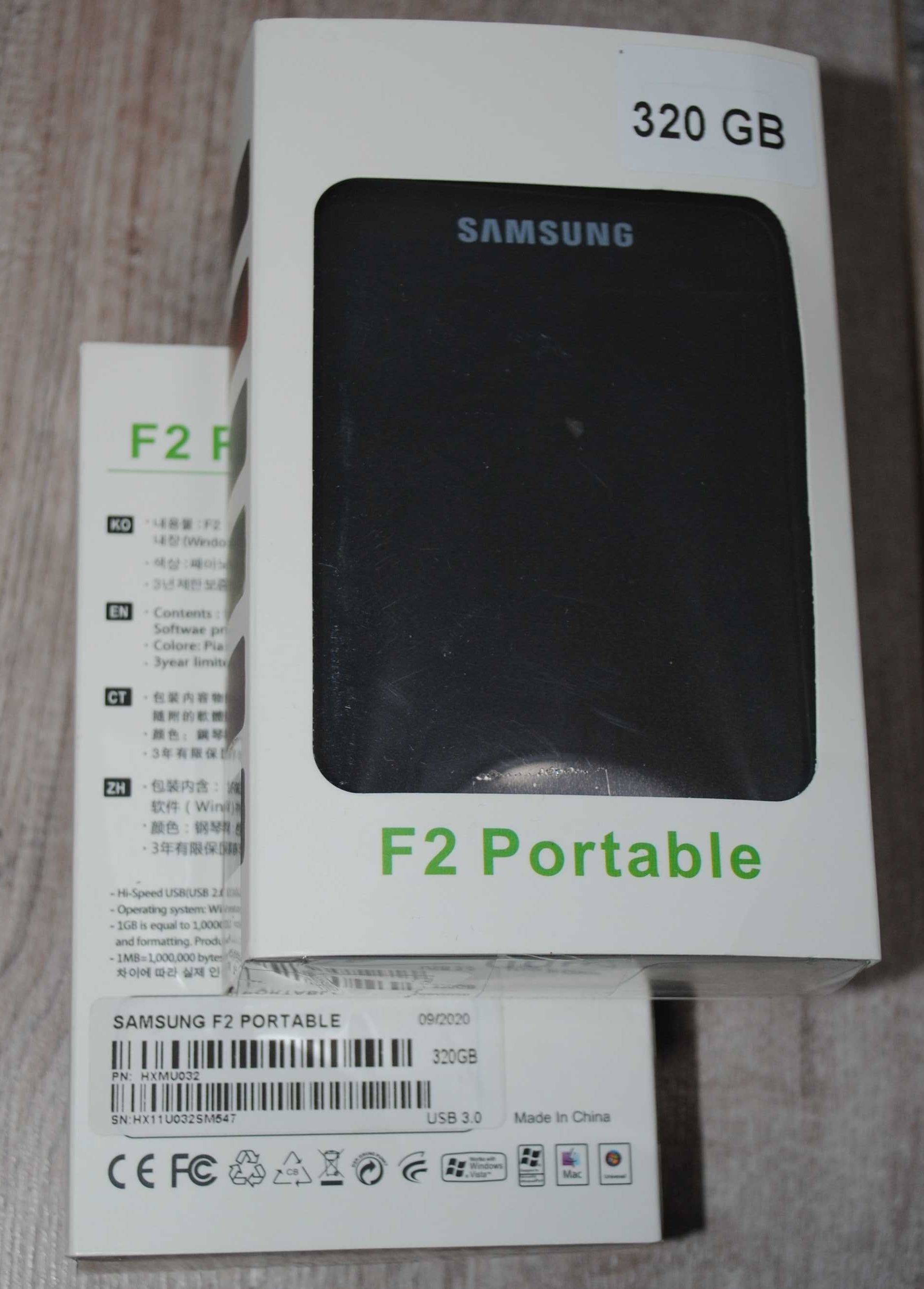 Накопичувач зовнішній HDD 2.5" USB 320GB Samsung Portable HXMU032