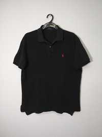 Polo Ralph Lauren t-shirt czarna koszulka polo L