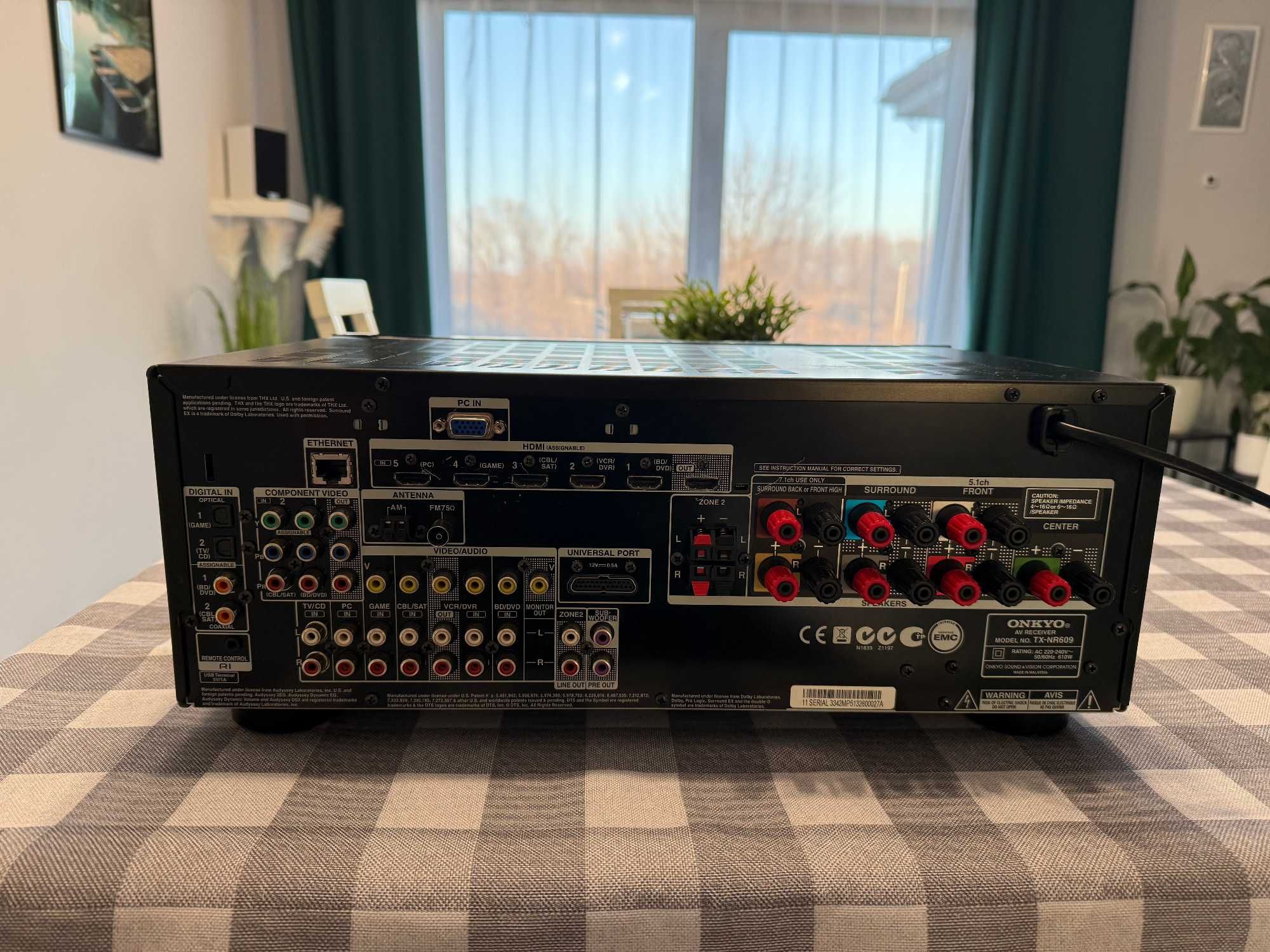 Onkyo TX-NR609 DSP bez wady DZKB4 rok gwarancji