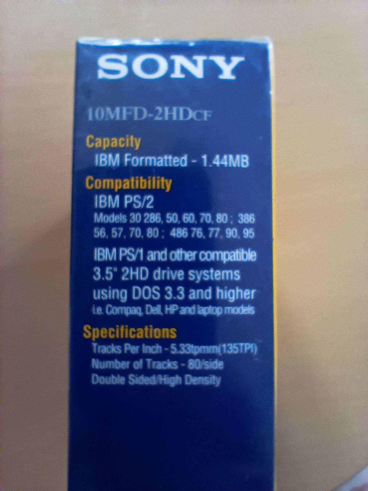 Caixa com micro disquetes da Sony Nova