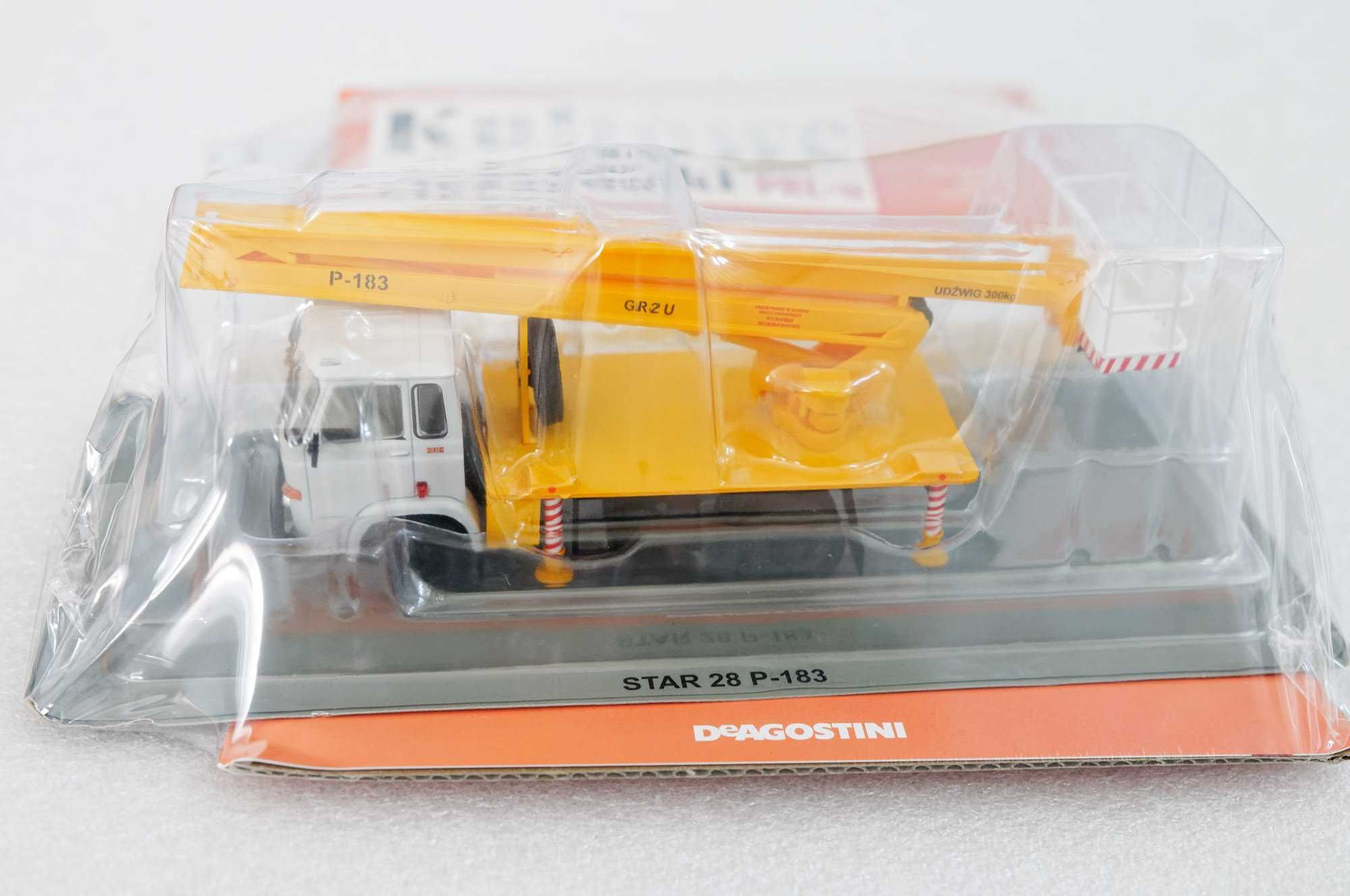 STAR 28 P-183 podnośnik DeAgostini Kultowe ciężarówki PRL-u 1:43 nr 78