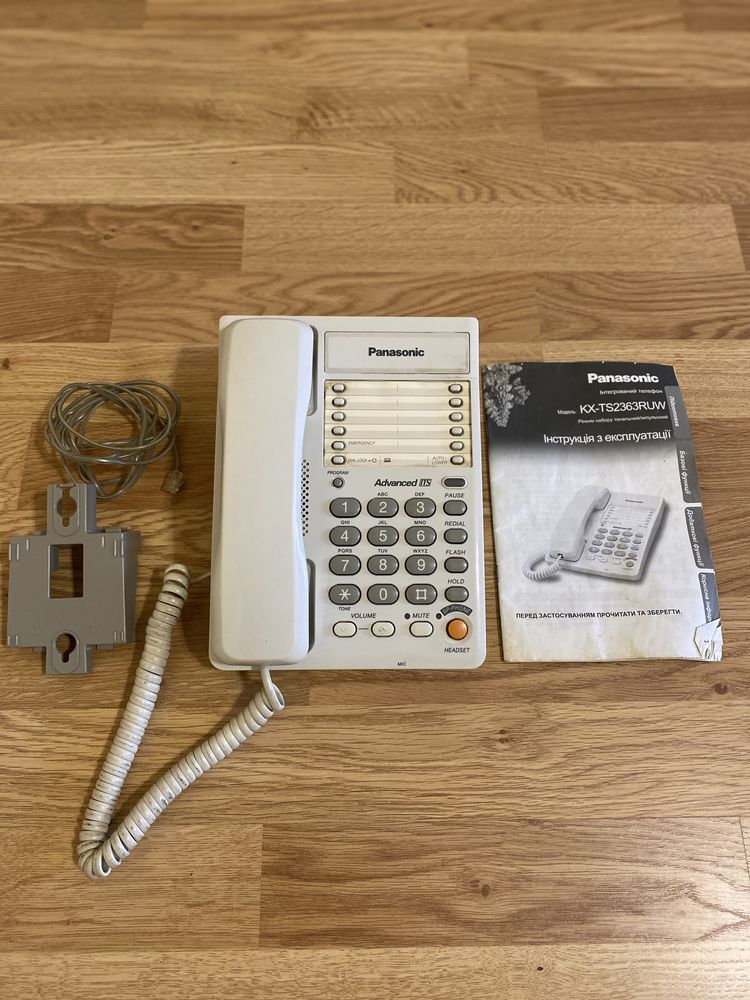Телефон стаціонарний PANASONIC KX-TS2363 (KX-TS2363RUW)
