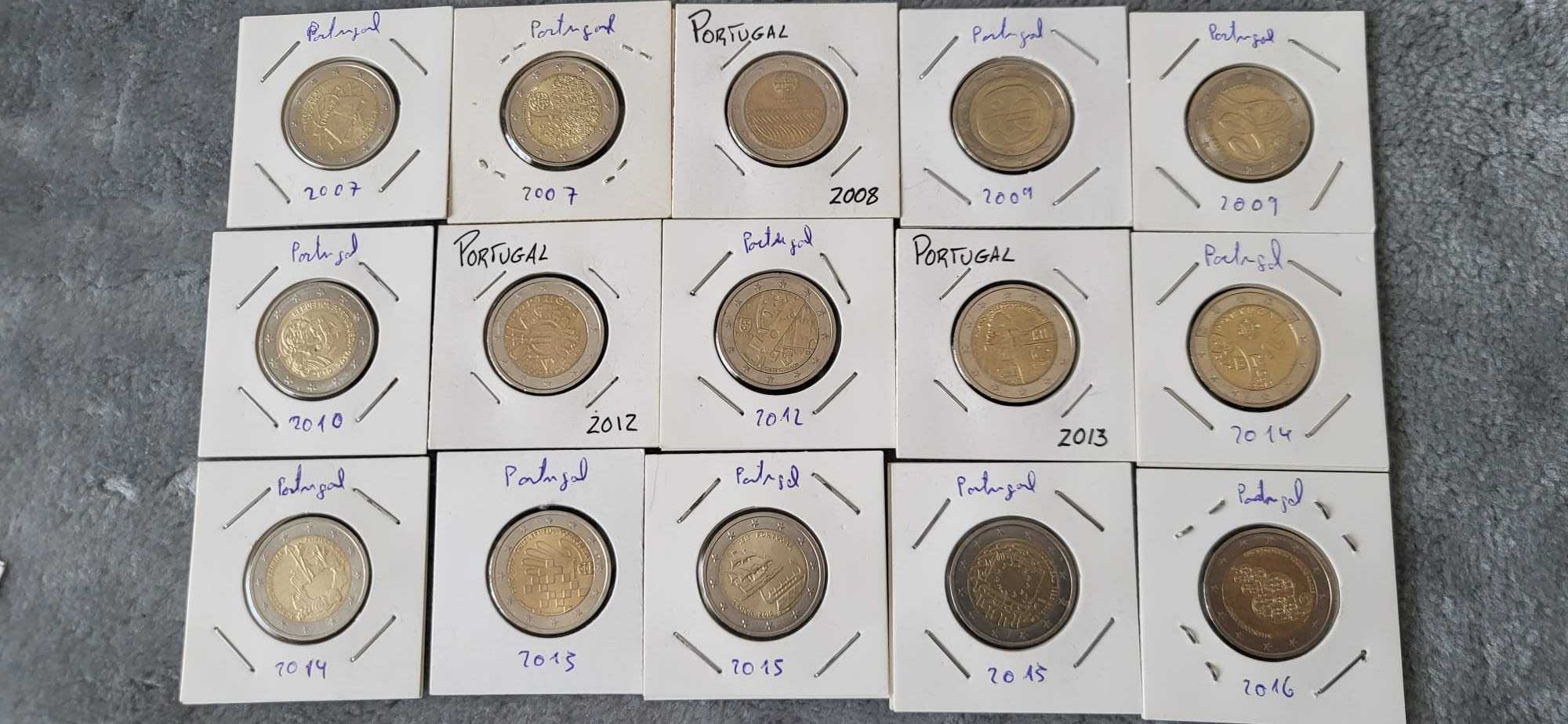 Moedas Comemorativas Euro - Áustria, Bélgica, França, Portugal