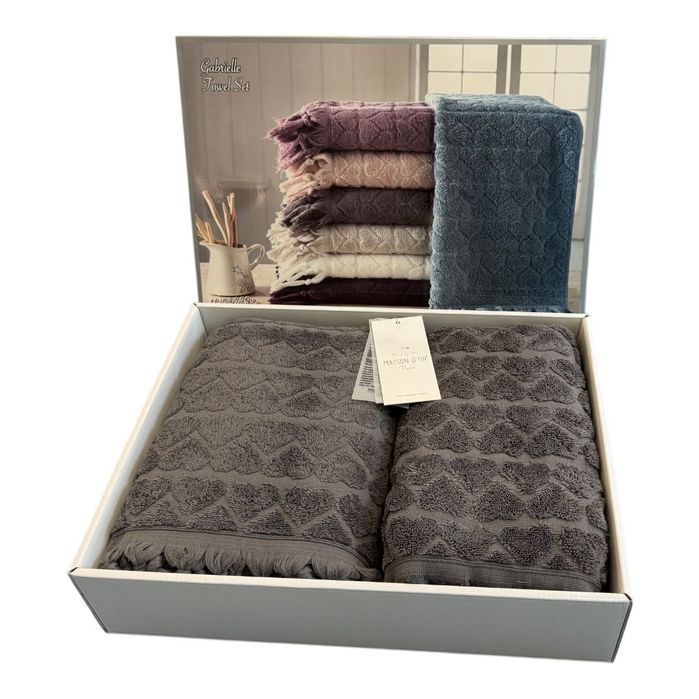 Набор полотенец Maison D'or Gabrielle махра-жаккард 50*100;85*150