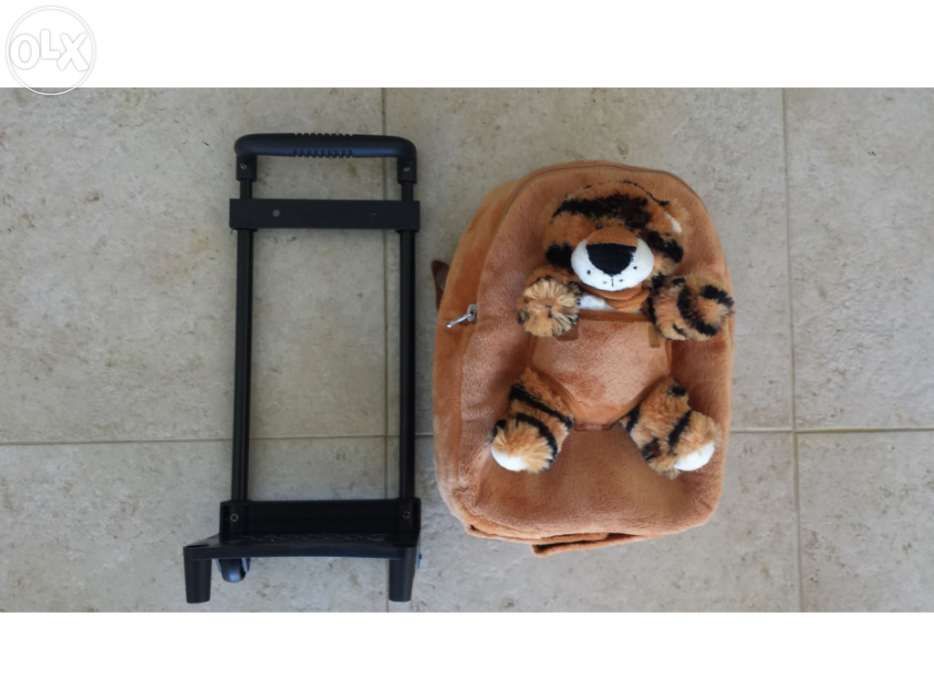 Peluche mochila ou trolley,