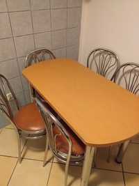 krzesła i stół kuchenny