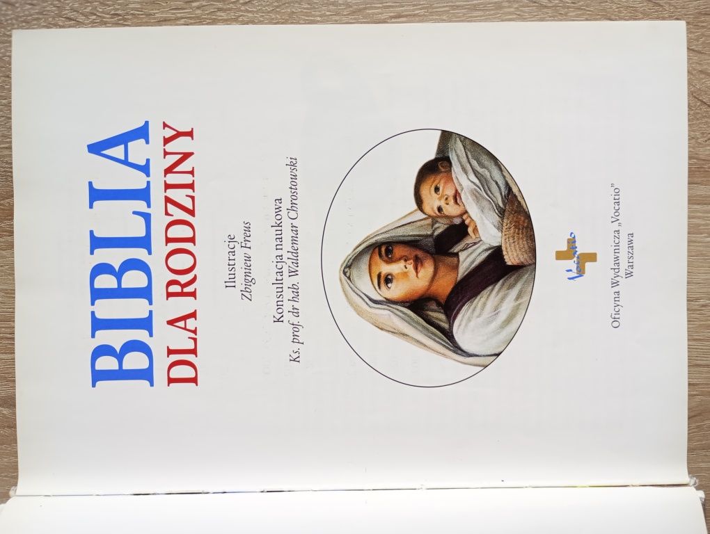 Książka Biblia dla rodzin wydanie I z 2004 roku