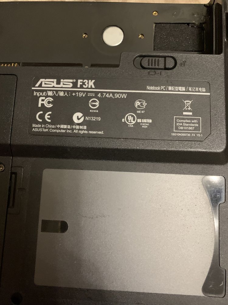 Ноутбук ASUS F3K