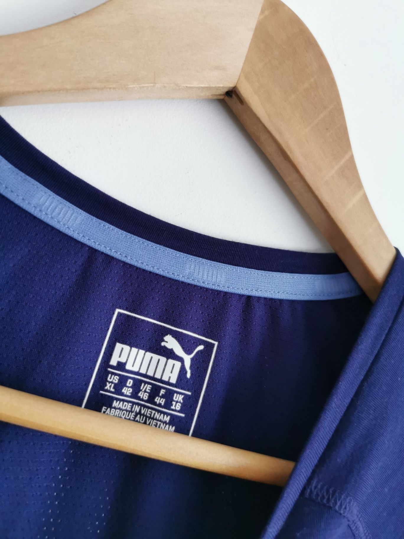 Puma bluzka długi rękaw logowana sportowa XL