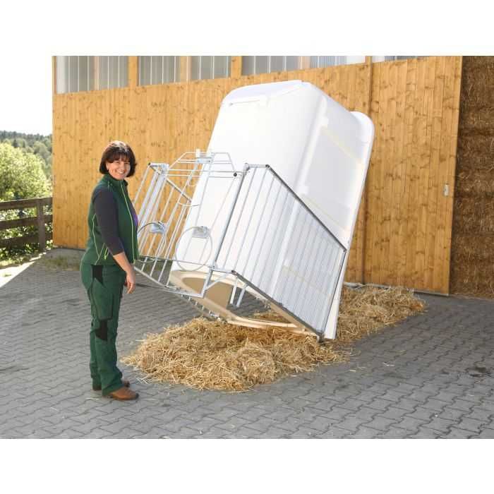Igloo, domek, Budka dla cieląt Premium PE UV+ z wygrodzeniem lekkim