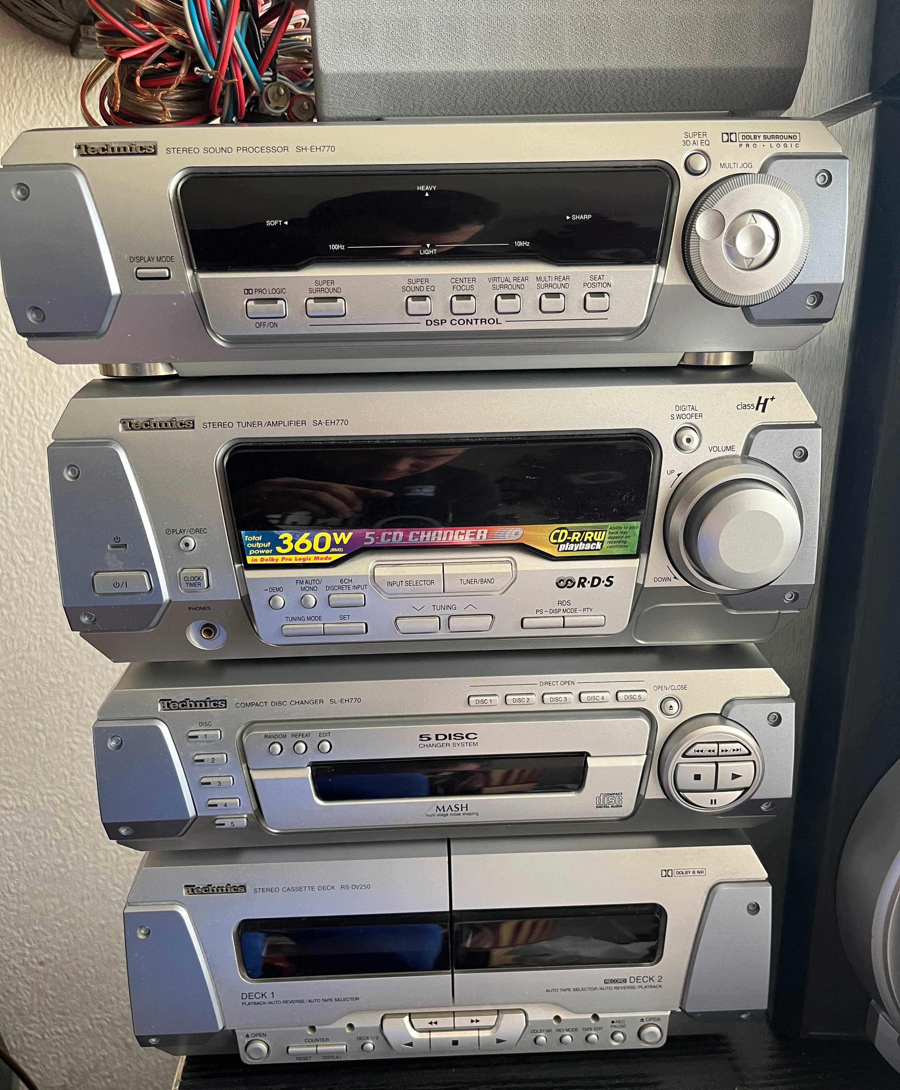 Technics EH770 duża wieża w systemie surround kompletny zestaw