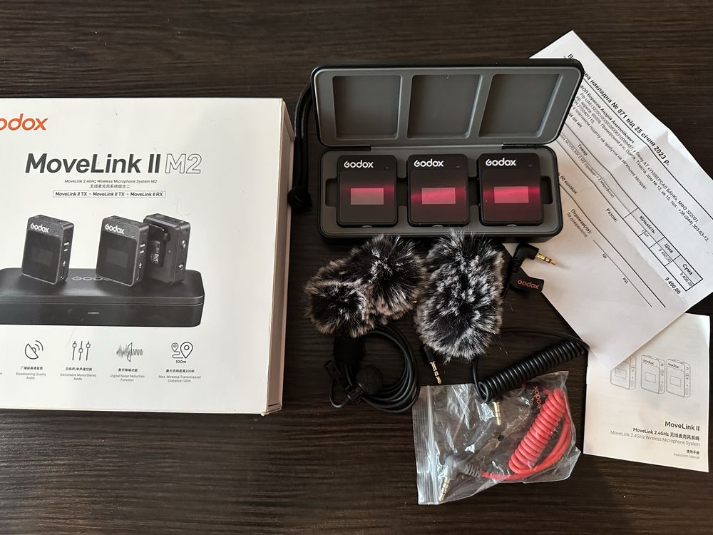 Петличная микрофонная радиосистема Godox MoveLink II M2