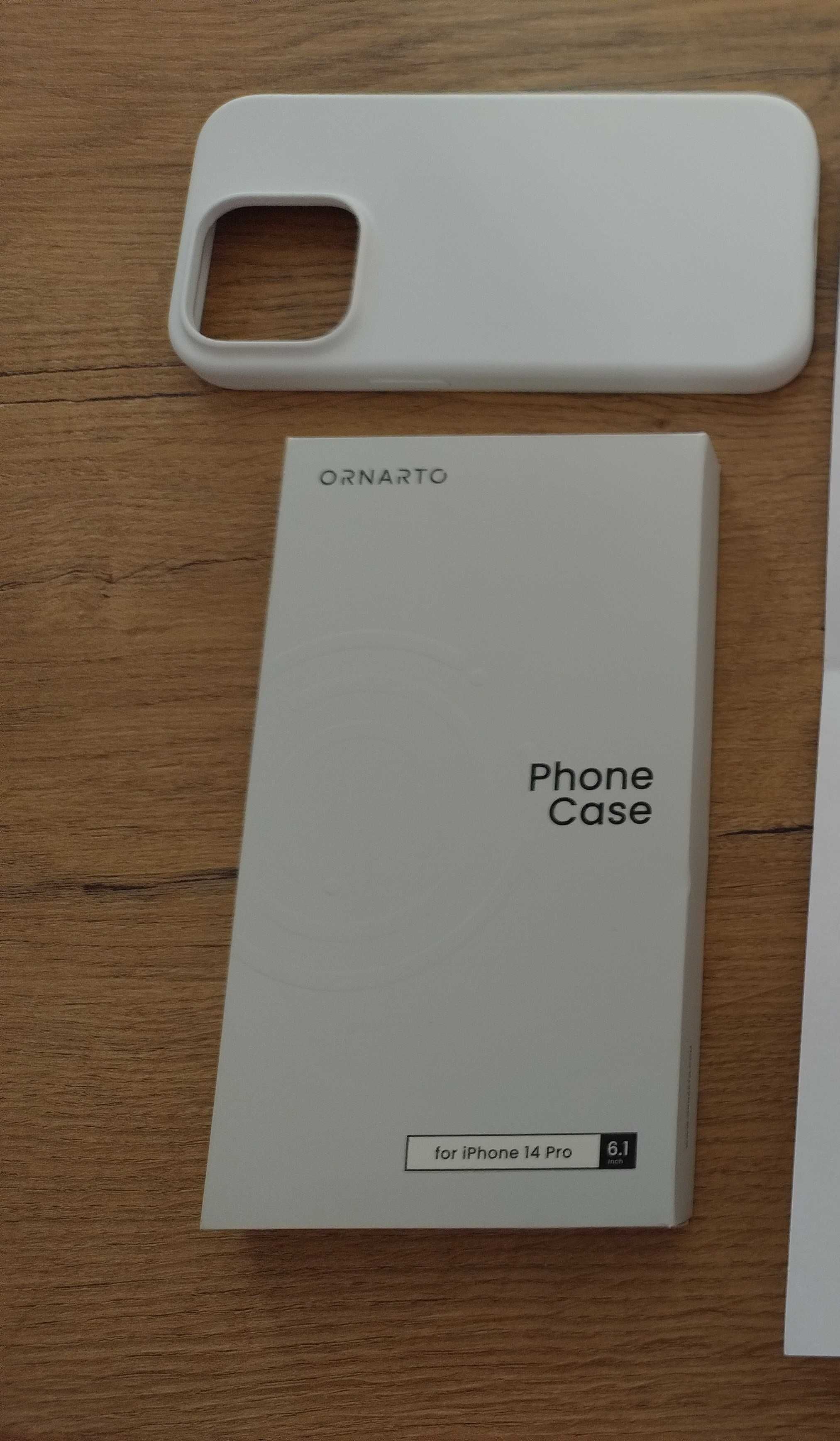 Biały case/pokrowiec ORNARTO na iPhone 14 Pro - Stan Bardzo Dobry!