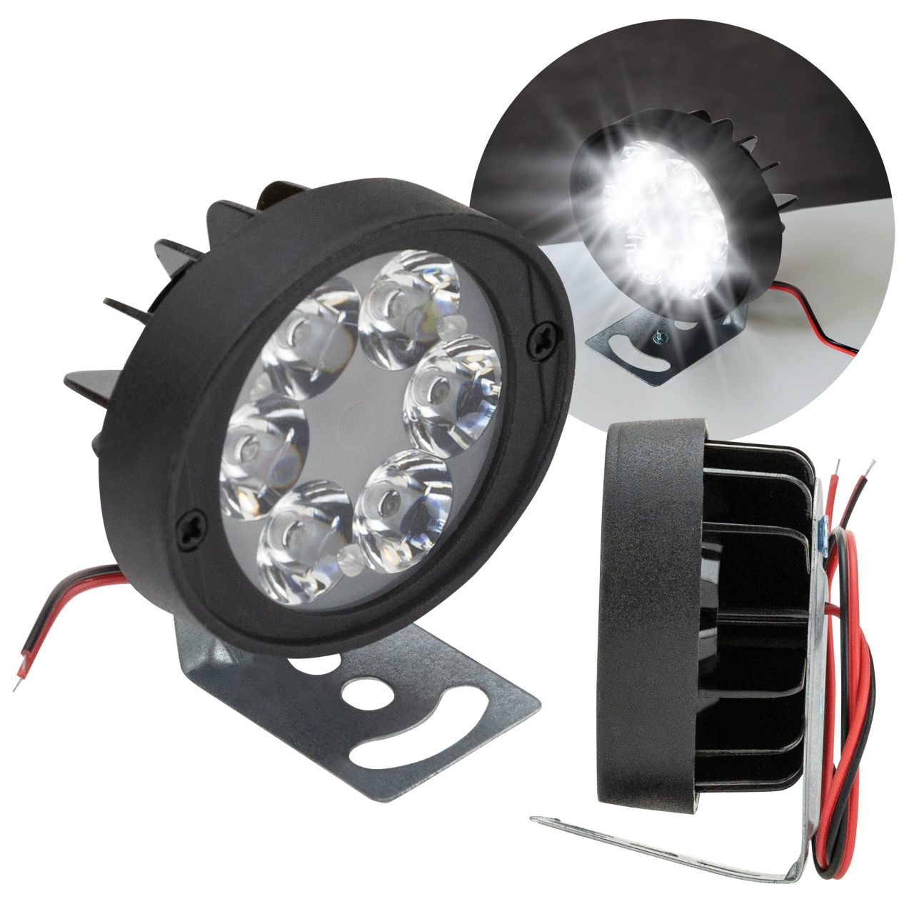 Lampa 6 led robocza 12v