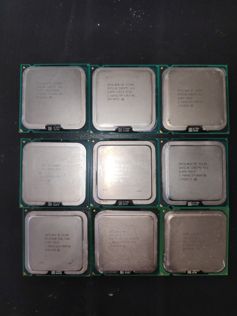 Processador CPU Intel Core 2 Duo E7500 E7300 E6550 Pentium D vários