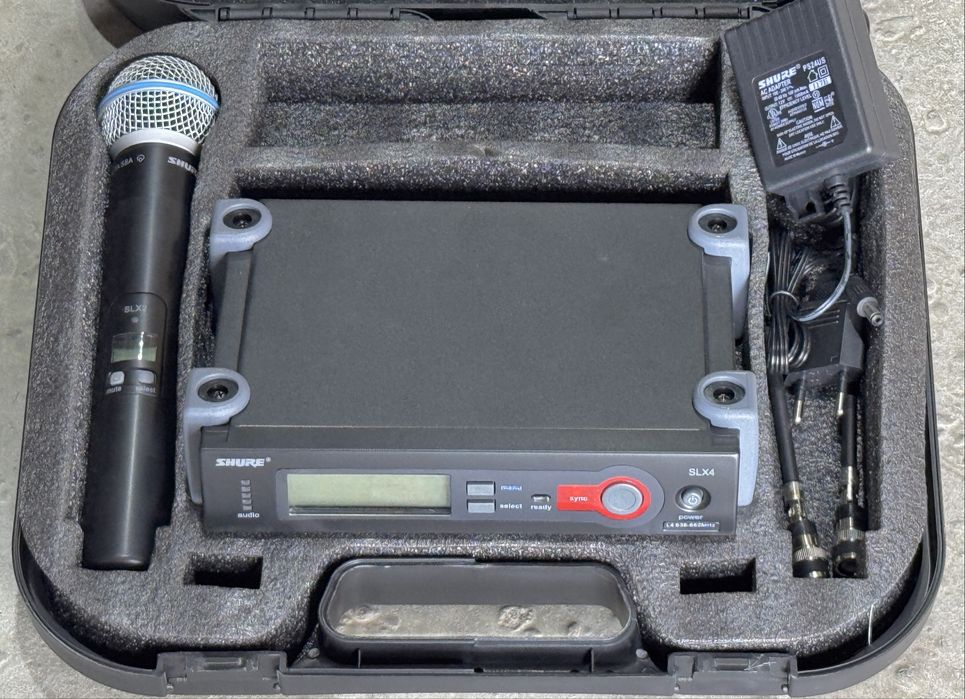 Shure SLX24 Beta58, ручний мікрофон, бодіпак, гарнітура та петличка