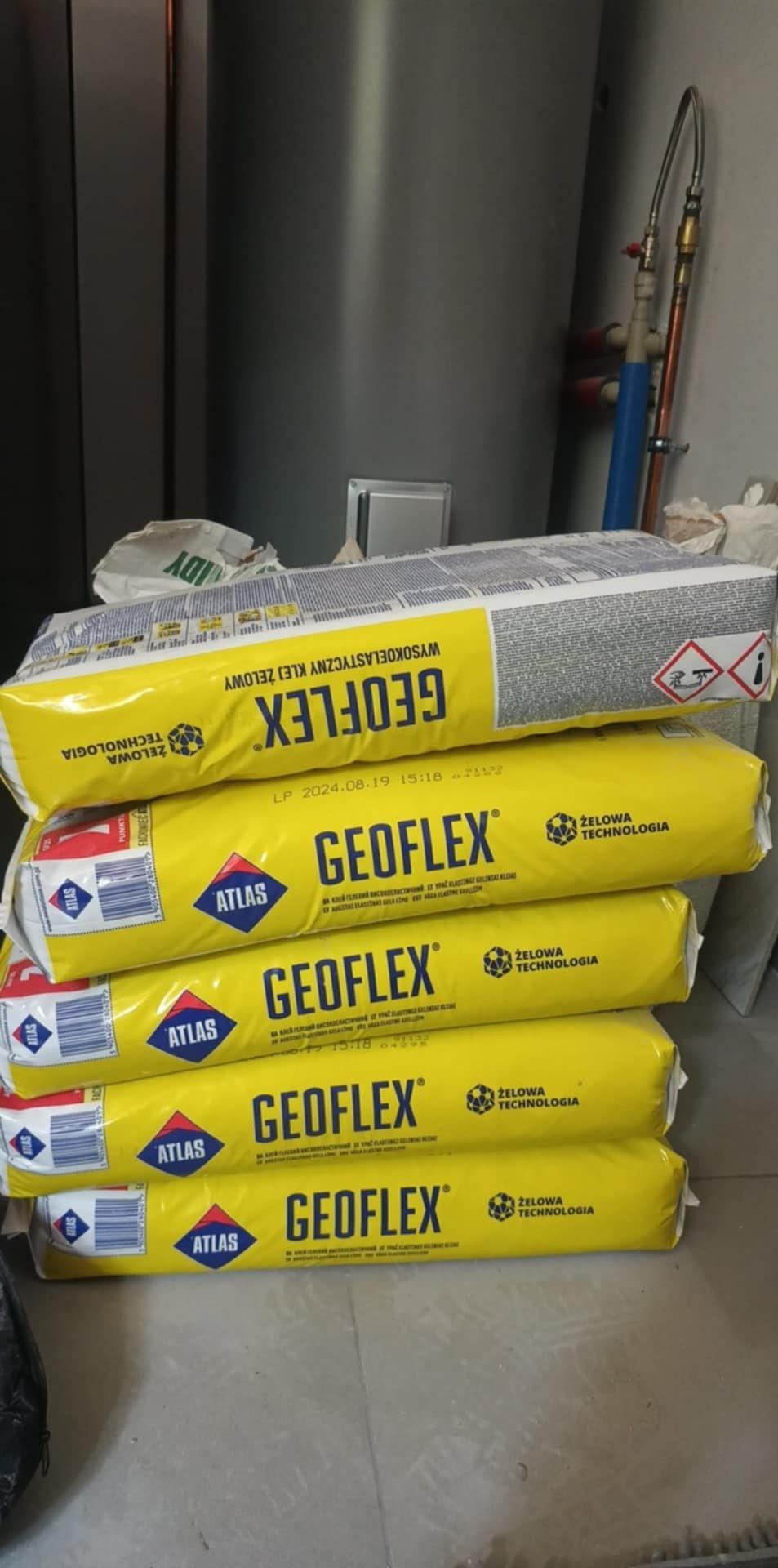 5 x 25 kg Klej do płytek Atlas Geoflex