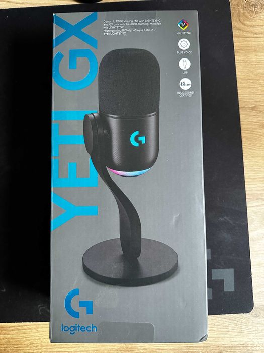 Мікрофон Logitech Yeti GX Dynamic RGB Black