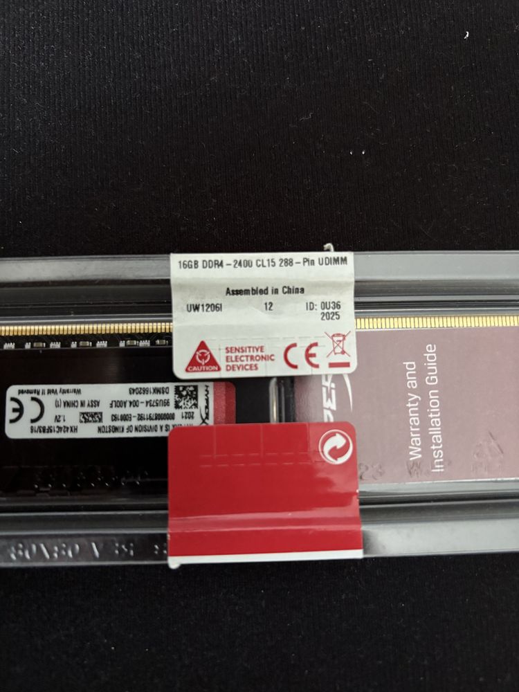 Pamięć RAM HyperX 16 GB 2400 MHz