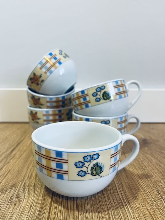 Zestaw filizanek 6 sztuk filizanka porcelanowa do picia kawy i herbaty