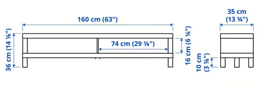 Móvel TV Pack Castanho IKEA