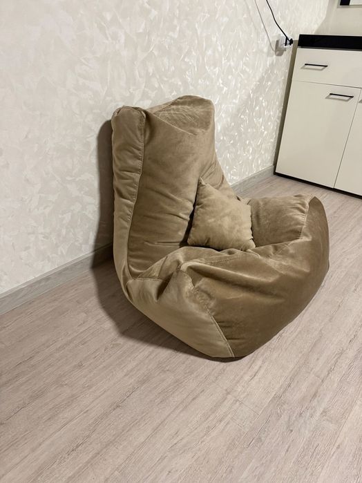 Крісло-мішок, ширина 95см, обʼєм 450л, тканина велюр