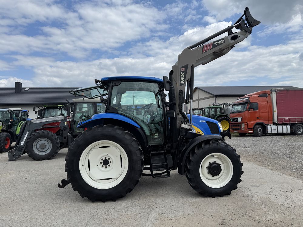 New Holland t6010, 12r z ładowaczem nowe opony brutto