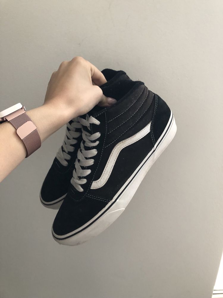 Trampki vans old skool dlugie czarne roz.41