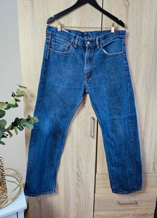 Spodnie jeans  vintage bawełna prosta nogawka Levi's 505 W36 L32