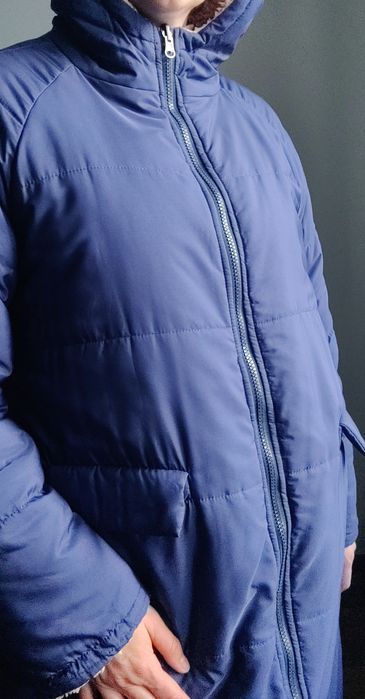 Дкухстороння куртка пальто пуховик M-L