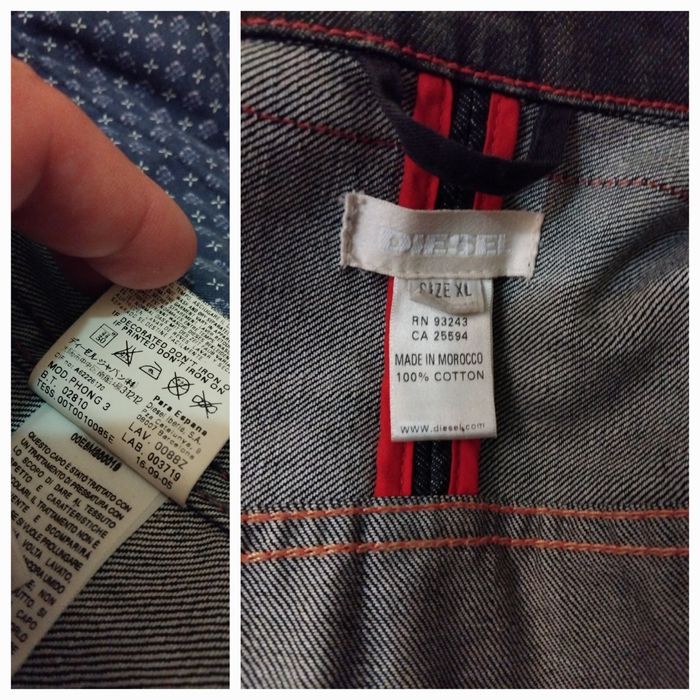 Піджак куртка джинсовий diesel XL заміри