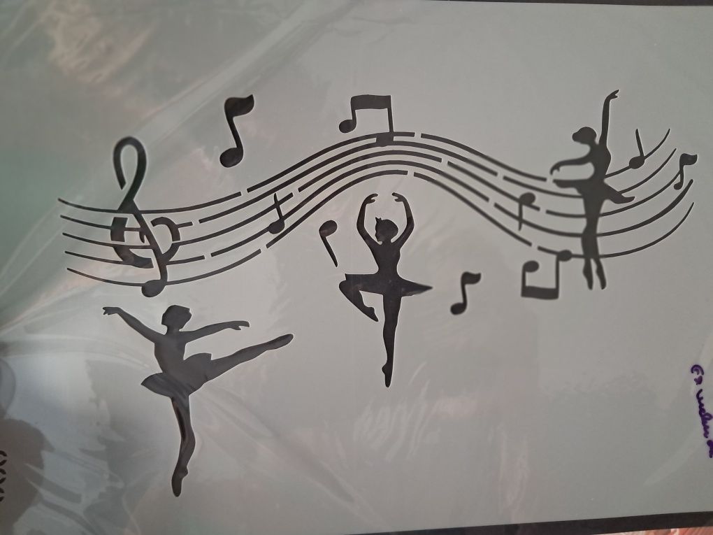 Stencil vários pintura