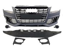 Передній бампер ( в стилі W12 V1 ) на Audi A8 D4 2010-2014