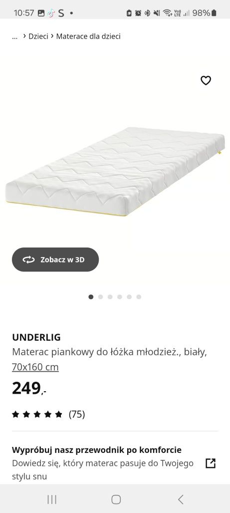 Łóżko dziecięce jak nowe