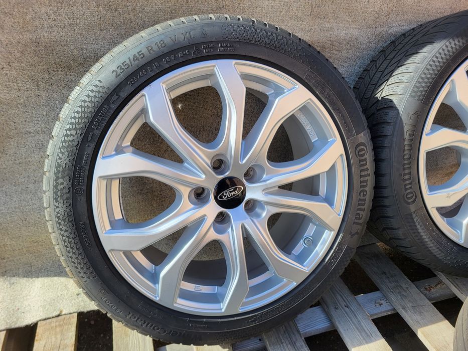[K320] Koła zimowe 18 Cali 5x108 Continental 235/45/18 Ford 22r