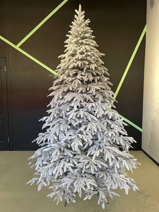 Топ! Засніжена лита штучна ялинка Альпійська! Ель литая Альпийская!