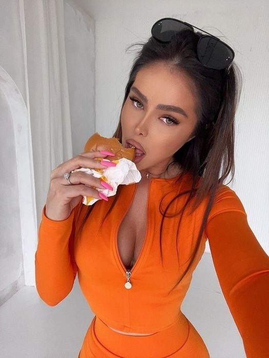 Komplet LAMANUEL SENSES XS S M pomaranczowy roz bialybeżowy beż leggin