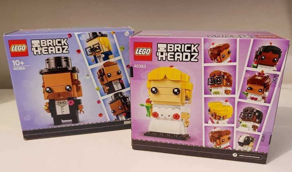Ślubne Lego - Zestawy Lego prezent na wesele 40383 i 40384, nerd retro