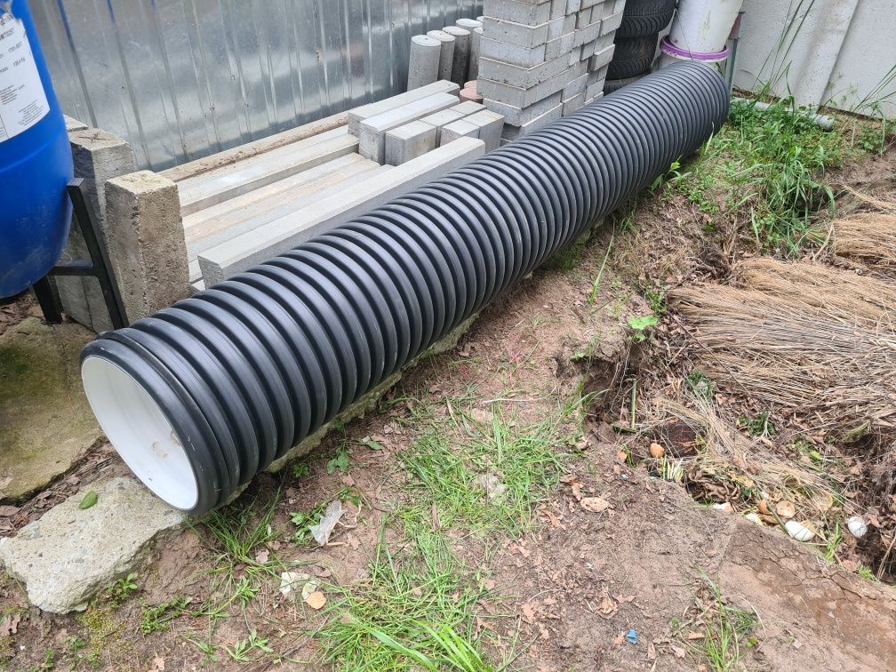 Rura karbowana na przepust fi 300mm, DŁUGOŚĆ: 2,5m